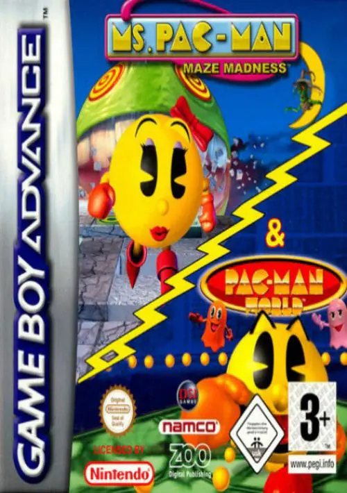 2 In 1 - Ms. Pac-Man - Maze Madness & Pac-Man World