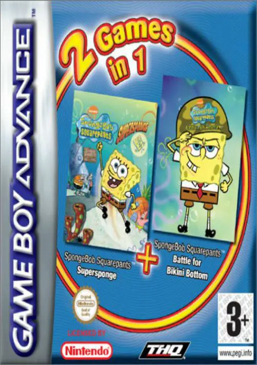 2 In 1 - SpongeBob Squarepants - Supersponge & Battle For Bikini Bottom (Sir VG)