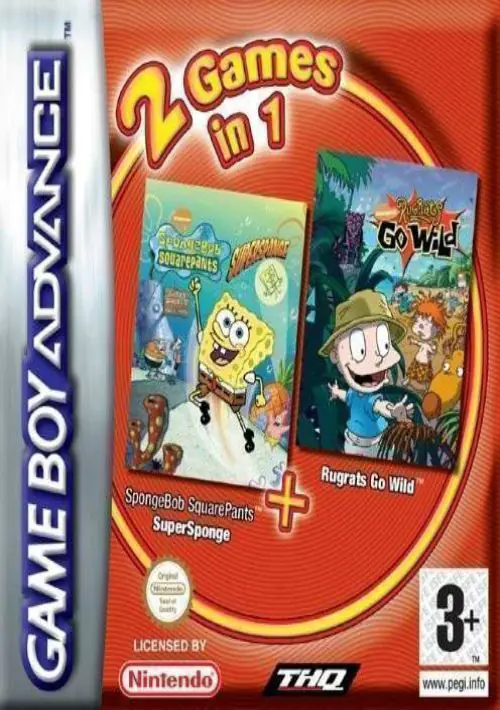 2 In 1 - SpongeBob Squarepants - Supersponge & Rugrats - Go Wild (E)