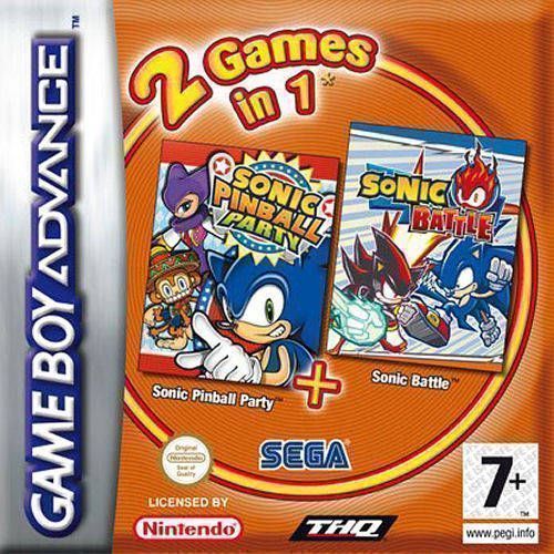 Rom juego 2 en 1 - Sonic Pinball Party & Sonic Battle