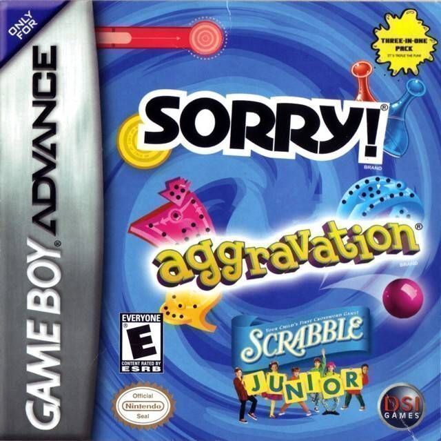 Rom juego 3 en 1 - Sorry Aggravation Scrabble Junior