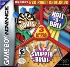Rom juego 3 en 1 - Darts Roll A Ball Shuffle Bowl GBA