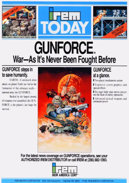 Gunforce - Battle Fire Engulfed Terror Island (World)