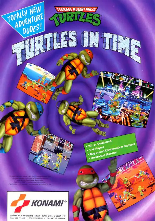 Teenage Mutant Ninja Turtles - Turtles in Time (4 Players ver UAA)