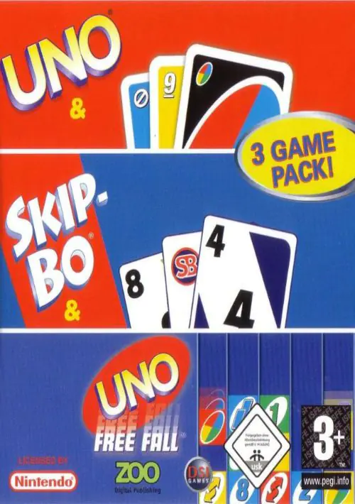 Uno - Skip-Bo - Uno Free Fall (3 Game Pack) (U)(Sir VG)
