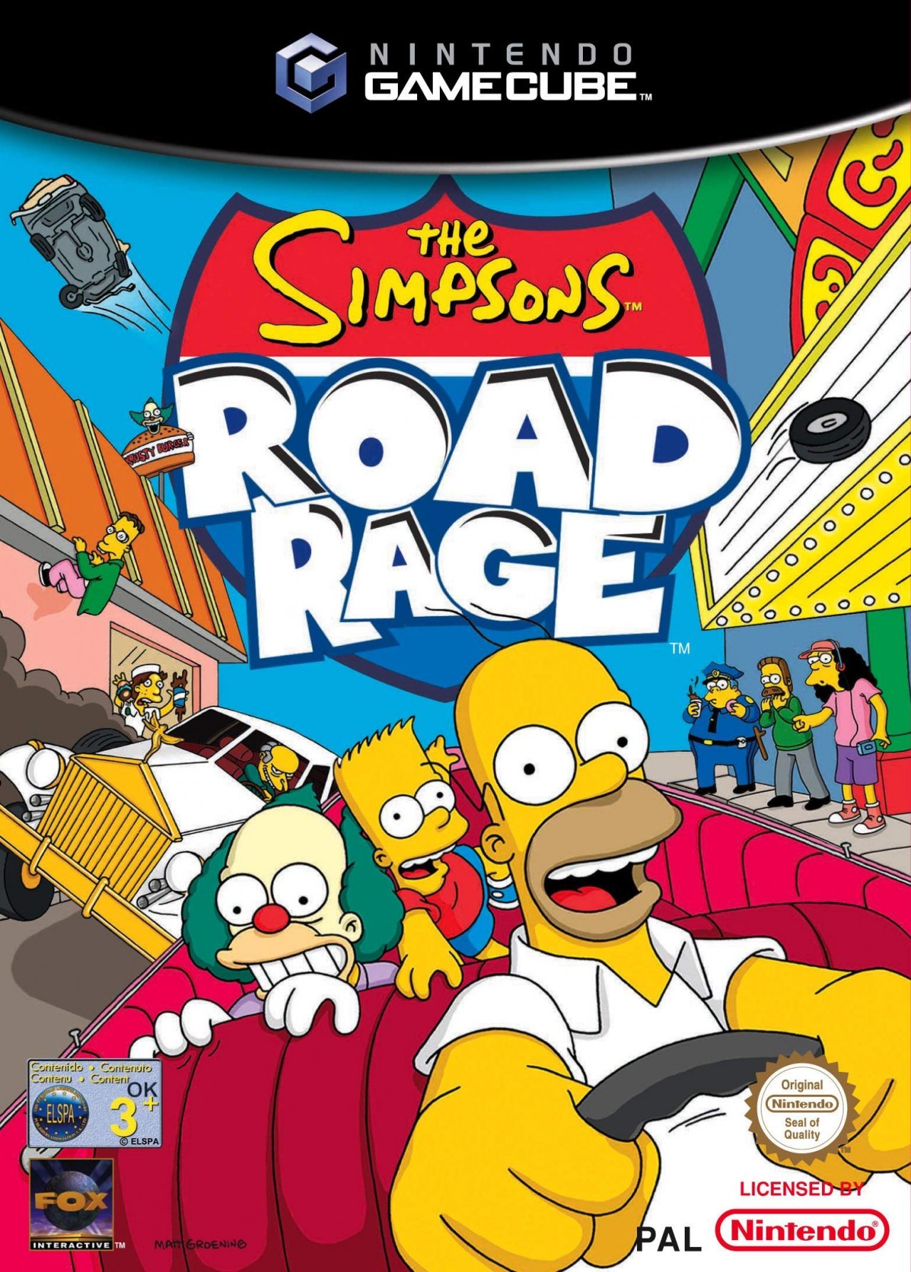 Rom juego Simpsons The Road Rage