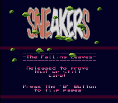 Rom juego Sneakers - The Falling Leaves Intro