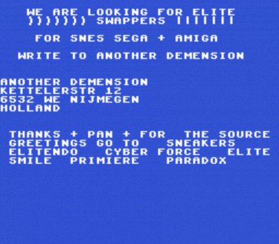 Rom juego Swap Intro