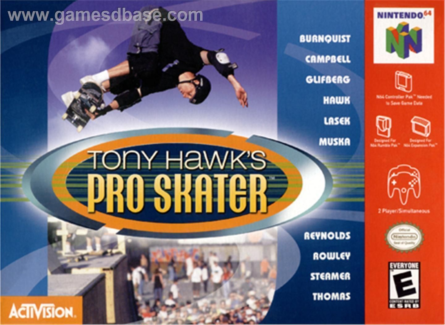 Rom juego Tony Hawk's Pro Skater